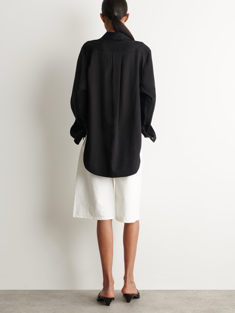 NWT (size 6) COS LONGLINE LINEN SHIRT - Picture 4 of 9